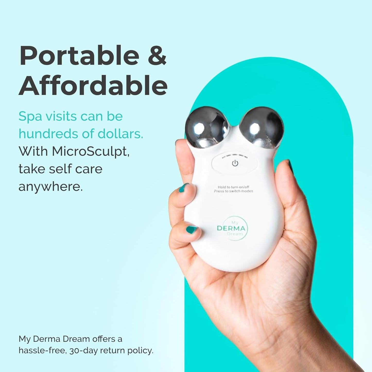 My Derma Dream MicroSculpt Microcurrent Facial Device - Instant Face Lift